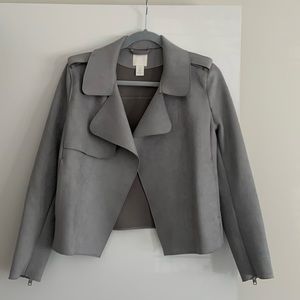 Grey suede H&M jacket